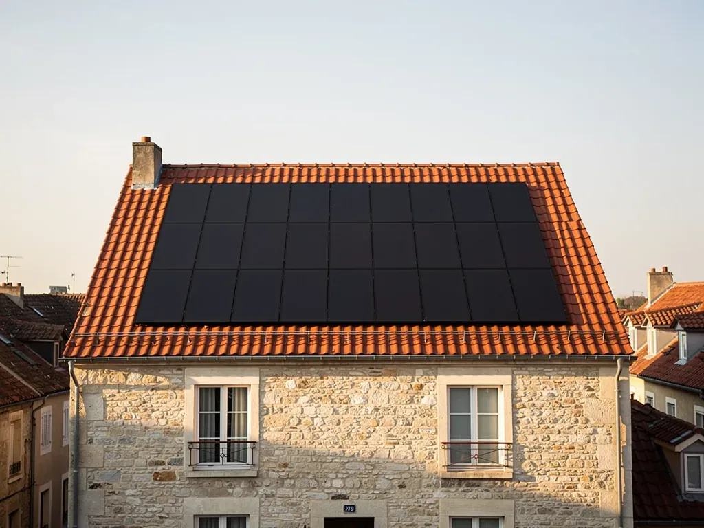 Denkmalschutz und Solaranlage: Integration unter Berücksichtigung von Genehmigung und Ästhetik Denkmalgeschütztes Gebäude mit integrierter Solaranlage unter Berücksichtigung Ästhetik