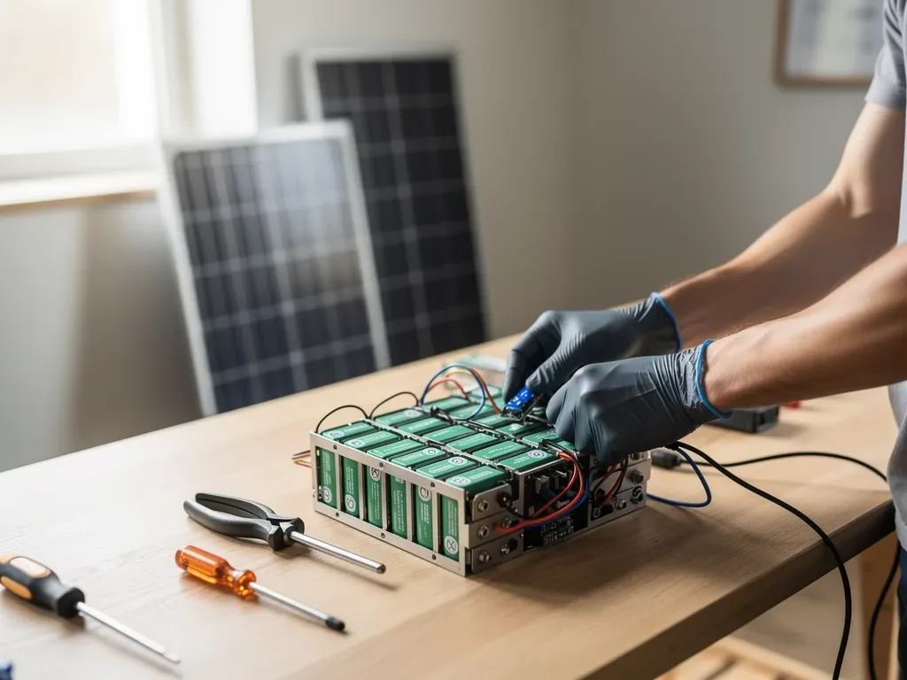 DIY-Stromspeicher: Sicherheit und Effizienz beim Eigenbau für Ihr Zuhause Selbstgebauter DIY Stromspeicher mit LiFePO4 Akkus für sichere Energieversorgung