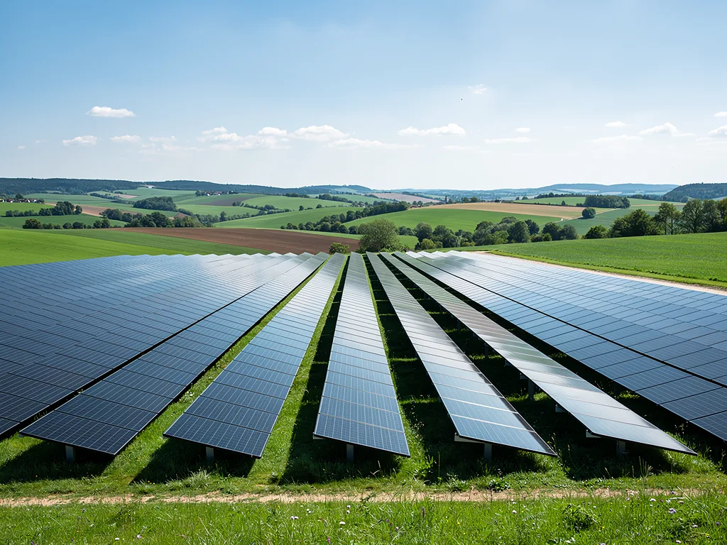 Freiflächen Photovoltaik Rheinland eröffnet neue Perspektiven für die Energiewende Illustration zum Thema Freiflächen Photovoltaik Rheinland