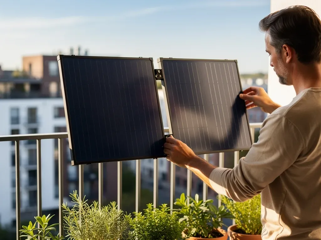 Greenakku Balkonkraftwerk 800W Erfahrungen im Praxistest mit Trina Solar Modulen Greenakku Balkonkraftwerk 800W mit Trina Solar Modulen auf Balkon installiert