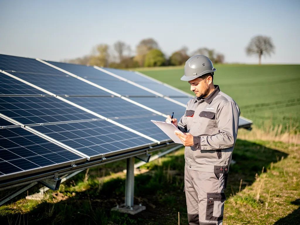 Photovoltaik Inselanlage auf Hausdach symbolisiert rechtliche Anmeldung in Deutschland