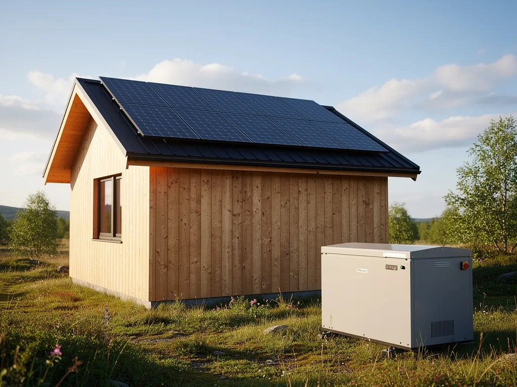 Inselanlage günstig kaufen – so finden Sie die passende Photovoltaik Lösung Moderne Photovoltaik Inselanlage zur günstigen autarken Stromversorgung im Gartenhaus