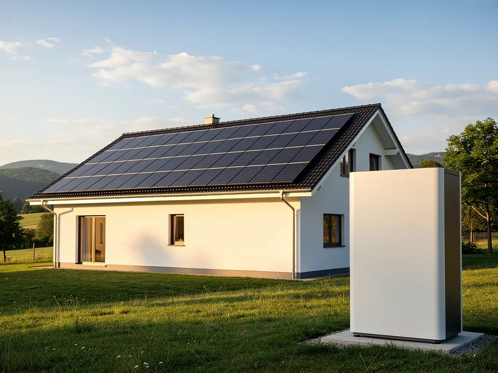 Wie eine Inselanlage Notstrom sichert und autark Energie bei Ausfall liefert Inselanlage mit Solarmodulen und Speicher sichert autarken Notstrom bei Stromausfall