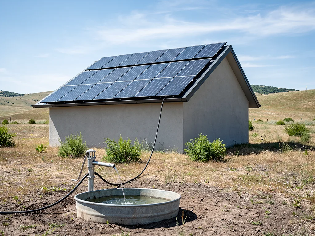 Wann eine Photovoltaik Inselanlage ohne Speicher wirtschaftlich sinnvoll ist Photovoltaik Inselanlage ohne Speicher im Einsatz zur direkten Solarstromnutzung