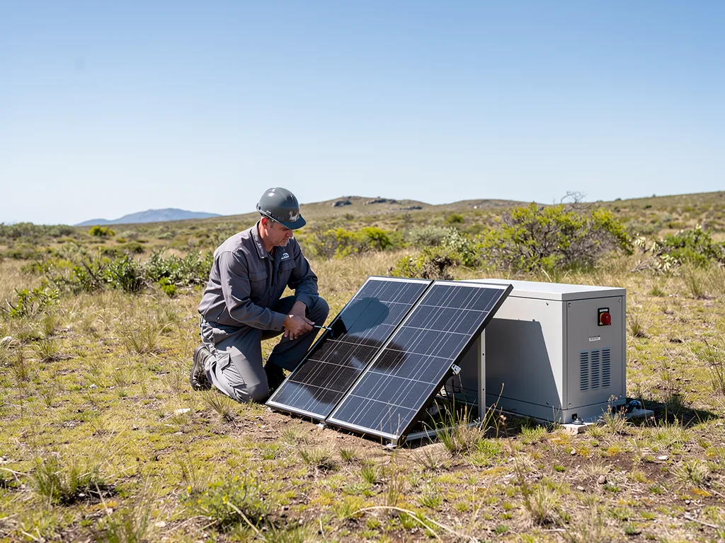 Effiziente Photovoltaik mit Inselanlage PDF Anleitung für nachhaltigen Betrieb Photovoltaik Inselanlage mit Solarmodulen und Batterien für nachhaltigen Betrieb