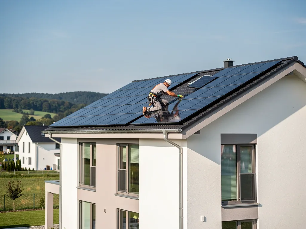 Klimagesetz PV BW und die neue Photovoltaikpflicht für Neubauten Neubau in Baden-Württemberg mit verpflichtender Photovoltaikanlage durch Klimagesetz PV BW