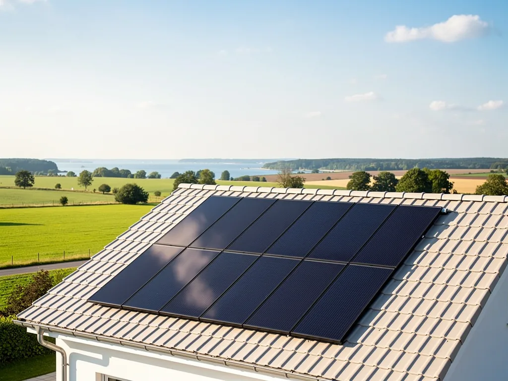 Mini-Solaranlagen Mecklenburg Vorpommern optimal nutzen und Fördermöglichkeiten entdecken Mini-Solaranlage auf Hausdach in Mecklenburg Vorpommern mit optimaler Südausrichtung