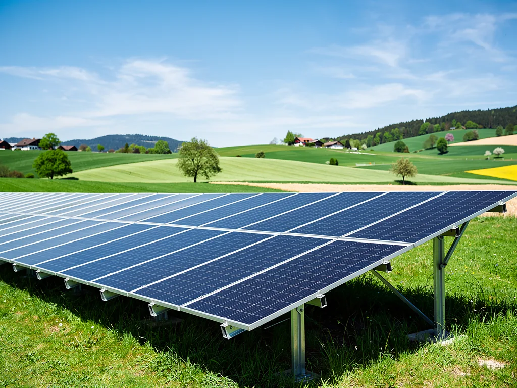Umfassender Photovoltaik Bayern Überblick mit Markt- und Ausbauzahlen 2024 Photovoltaikanlagen auf bayerischem Dach bei sonnigem Himmel für Überblick 2024