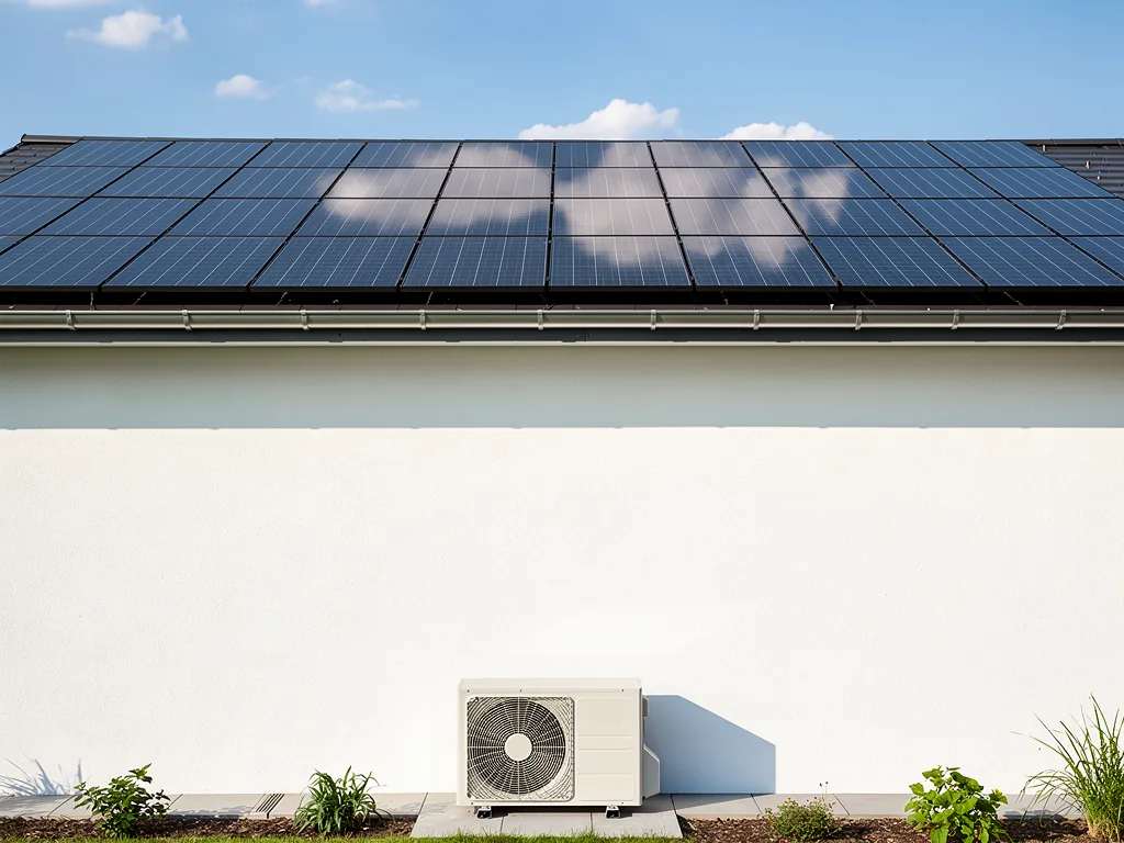 Photovoltaik und Wärmepumpe optimal kombinieren für mehr Eigenverbrauch Moderne Wärmepumpe und Photovoltaik zur Steigerung des Eigenverbrauchs im Haus