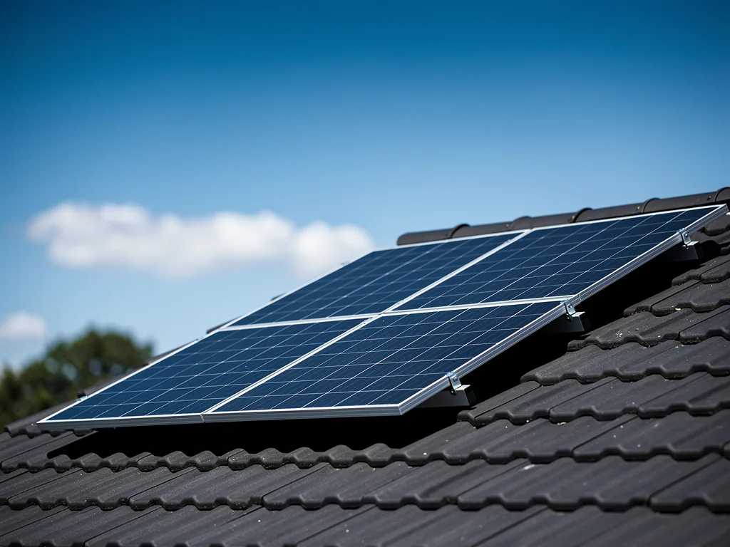 Photovoltaik Grundlagen verständlich erklärt für Einsteiger und Profis Solarmodule und Wechselrichter einer Photovoltaikanlage mit Fokus auf Grundlagen und Technik