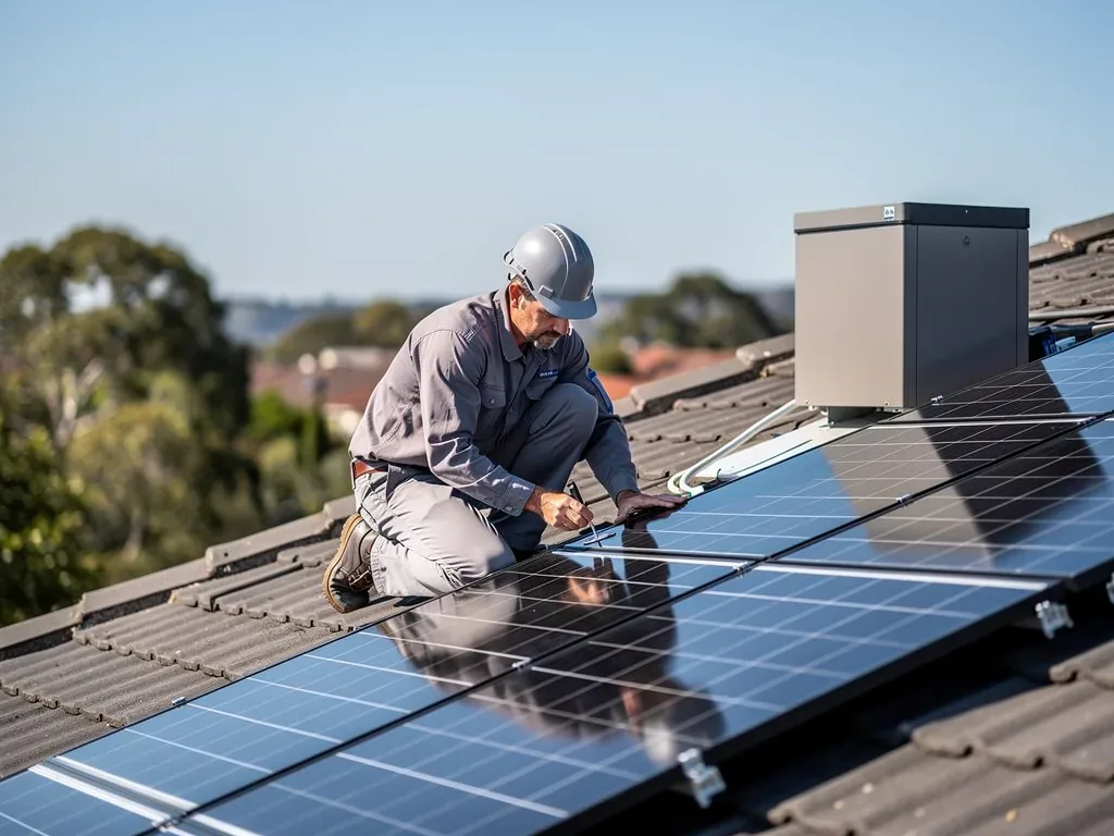 Photovoltaik Inselanlage Erfahrungen aus erster Hand zur Stromautarkie Photovoltaik Inselanlage auf Hausdach mit Solarpanelen und Batteriespeicher