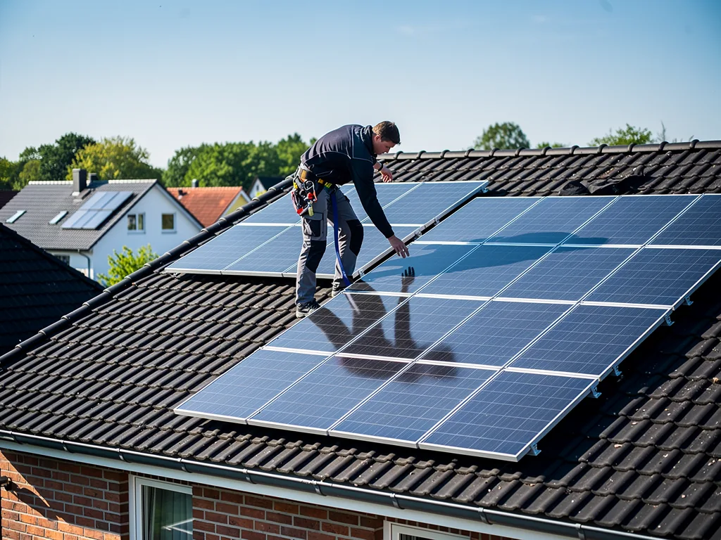 Photovoltaik mieten Bremen oder kaufen was lohnt sich wirklich Moderne Photovoltaikanlage auf Hausdach in Bremen zur Miete und Kaufoption
