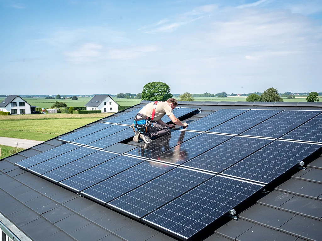 Effiziente Photovoltaik ohne Energieberater in Schleswig-Holstein realisieren Photovoltaikanlage auf Hausdach in Schleswig-Holstein ohne Beratung durch Energieberater