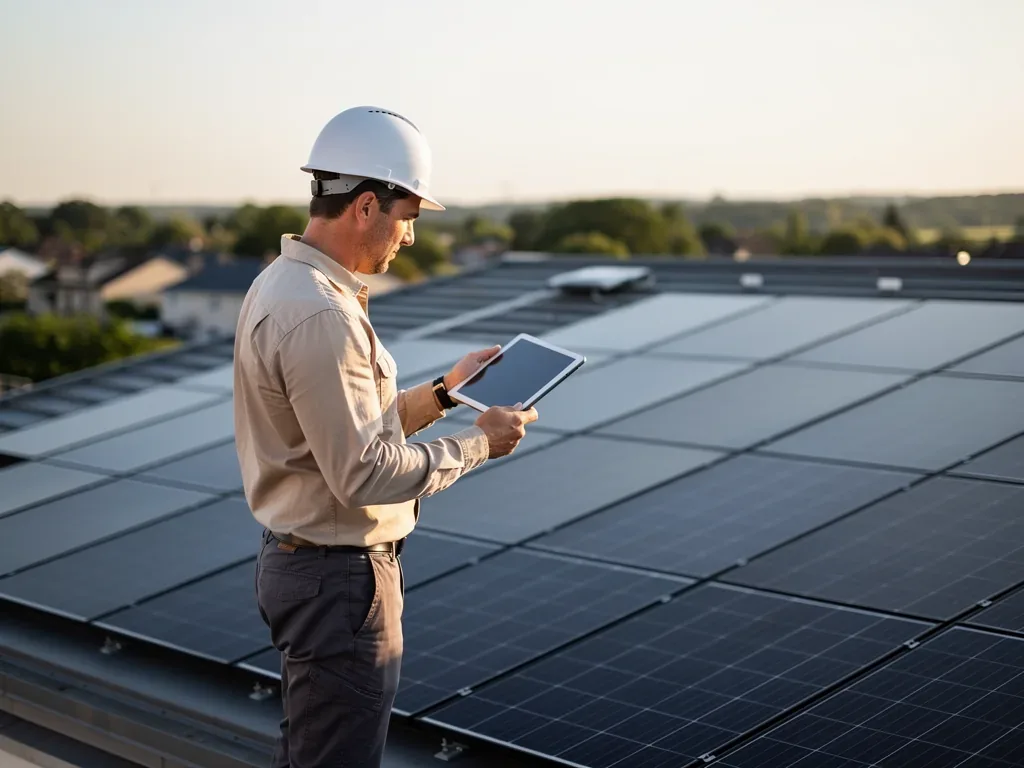 Mit durchdachter Photovoltaik Planung die optimale Energieausbeute erreichen Solarmodule auf Hausdach mit optimaler Ausrichtung für maximale Energieausbeute