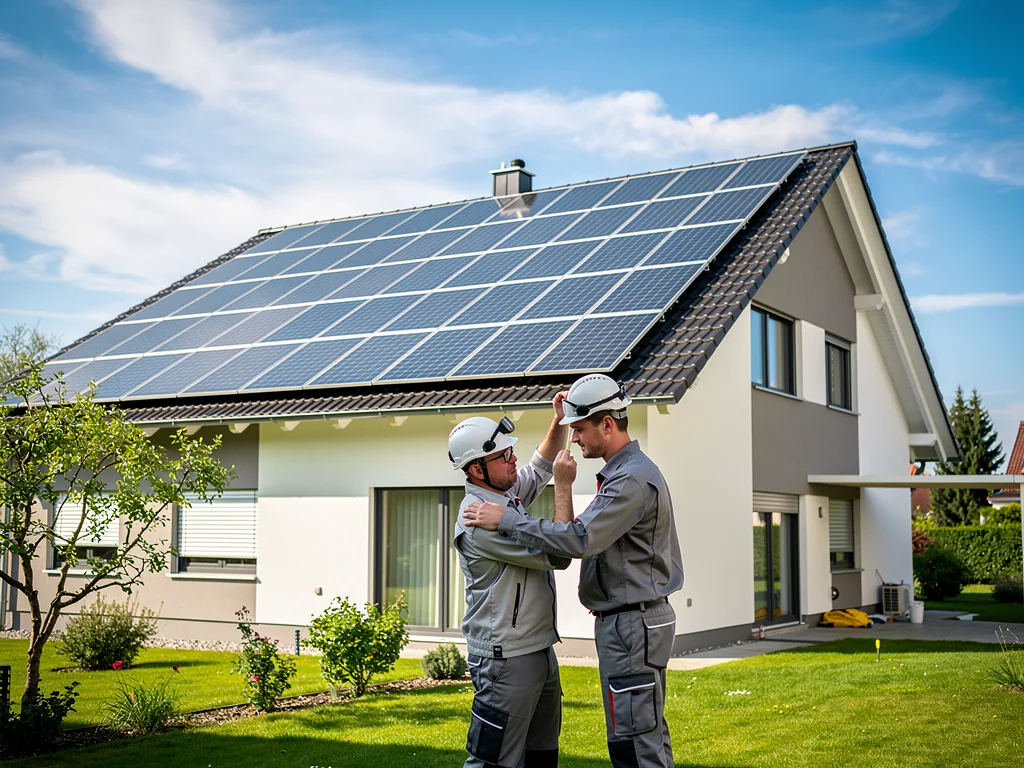Photovoltaik Sachsen Förderung im Überblick aktuelle Programme 2026 Moderne Solaranlage mit Batteriespeicher zeigt Photovoltaik Förderung Sachsen 2026