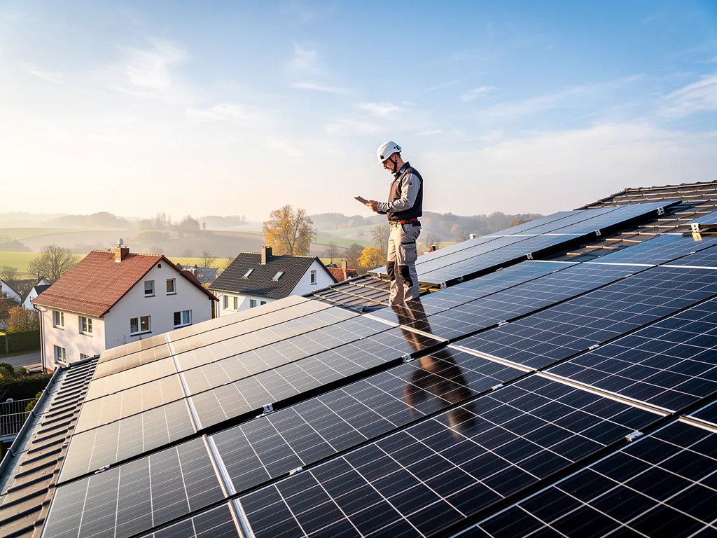 Photovoltaik Sachsen Kosten effektiv berechnen und richtig einplanen Solaranlage auf Hausdach in Sachsen zur Kostenberechnung und Planung der Photovoltaik