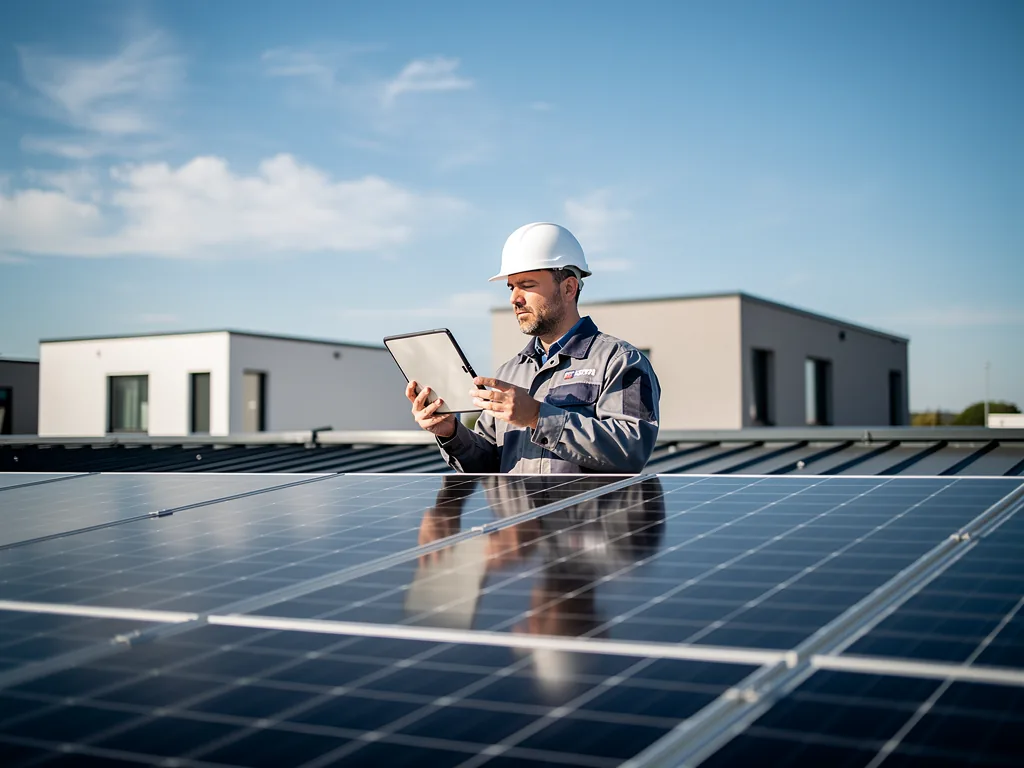 Wie Sie die Photovoltaik Wirtschaftlichkeit richtig einschätzen und optimieren Solaranlage auf Hausdach zur effizienten Wirtschaftlichkeit von Photovoltaik-Anlagen