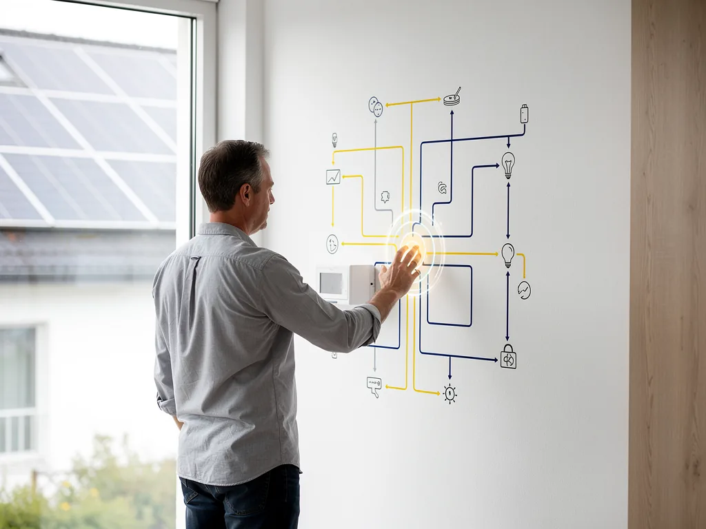 Photovoltaik Zählerschrank Steuer verstehen und effizient nutzen Photovoltaik Zählerschrank mit smartem Zweirichtungszähler zur Steueroptimierung der Energieflüsse