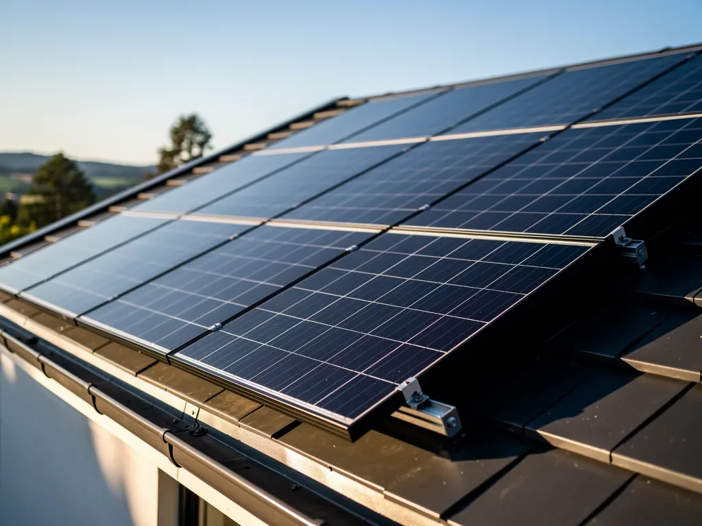 PV Anlage ausrichten für optimalen Solarertrag mit dem richtigen Winkel PV Anlage optimal nach Süden mit 30 bis 35 Grad Neigung ausgerichtet auf Dach