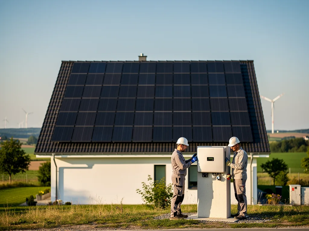 Effiziente PV Dachanlage mit Batteriespeicher für Sachsen-Anhalt nutzen Moderne PV Dachanlage mit Batteriespeicher für nachhaltige Energie in Sachsen-Anhalt