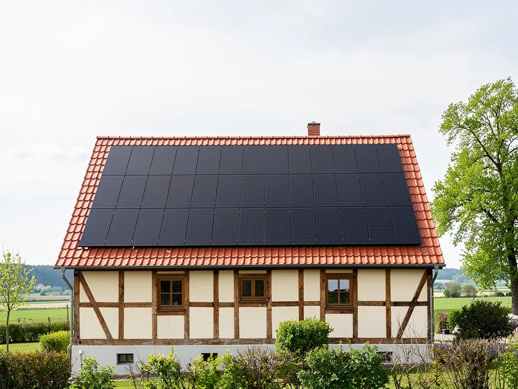 Photovoltaik auf denkmalgeschützten Gebäuden in Niedersachsen effizient nutzen Illustration zum Thema PV denkmalgeschützte Gebäude