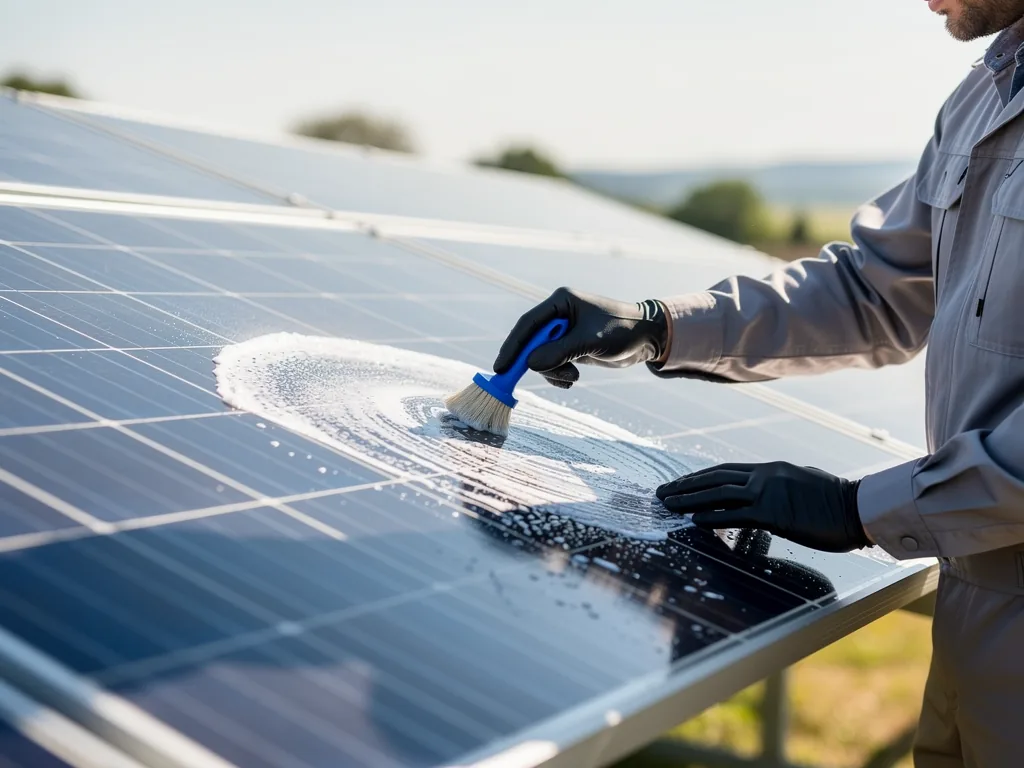PV Reinigungsmittel effektiv einsetzen für langlebige und saubere Module Regelmäßige Anwendung von PV Reinigungsmitteln für saubere und langlebige Solarmodule