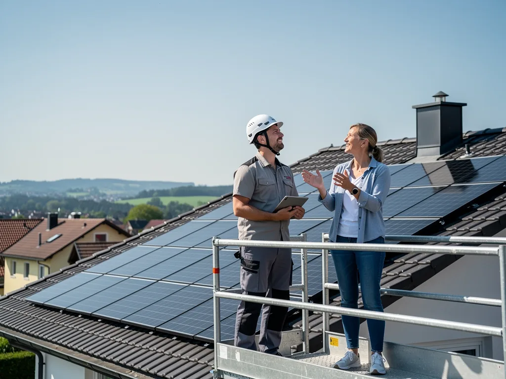 Regionale PV Förderung in Baden-Württemberg richtig nutzen und Vorteile sichern Solaranlage auf Hausdach mit regionaler PV Förderung in Baden-Württemberg