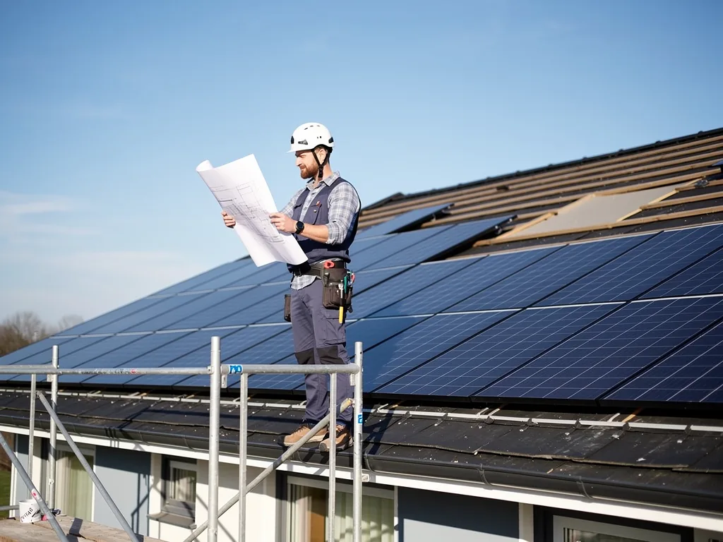 Solaranlage selber planen mit Expertenwissen für maximale Effizienz Hausbesitzer planen Solaranlage mit Expertenwissen für maximale Effizienz und Rendite