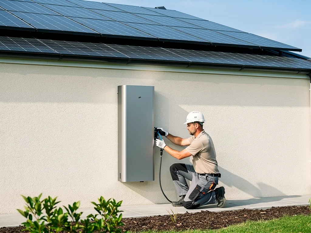 Stromspeicher Kaufberatung für Photovoltaik Systeme verständlich erklärt Moderner Lithium-Ionen Stromspeicher für Photovoltaik Kaufberatung und Installation
