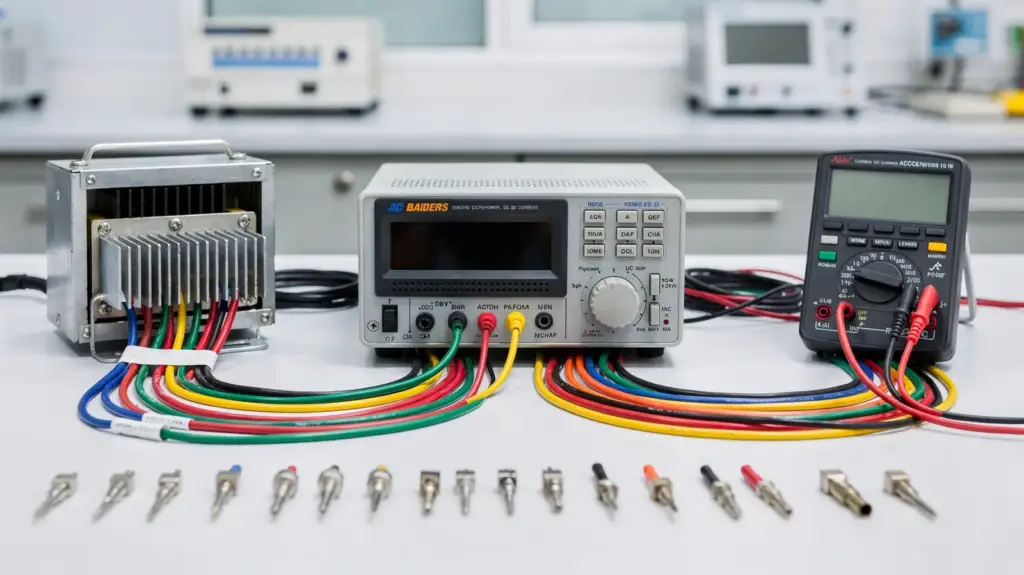 AC und DC: Unterschied einfach erklärt Elektrische Messgeräte und Netzteil zum Thema AC und DC: Unterschied einfach erklärt