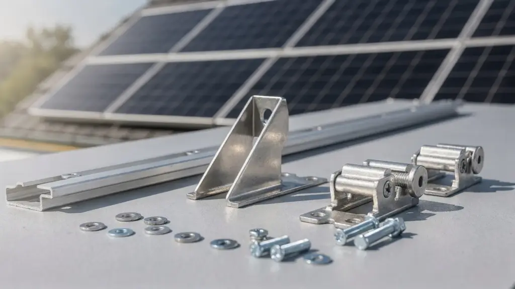 Dachhaken für PV: Auswahl, Montage und passende Schienen Dachhaken für PV und passende Montageschienen für eine Solaranlage auf dem Dach