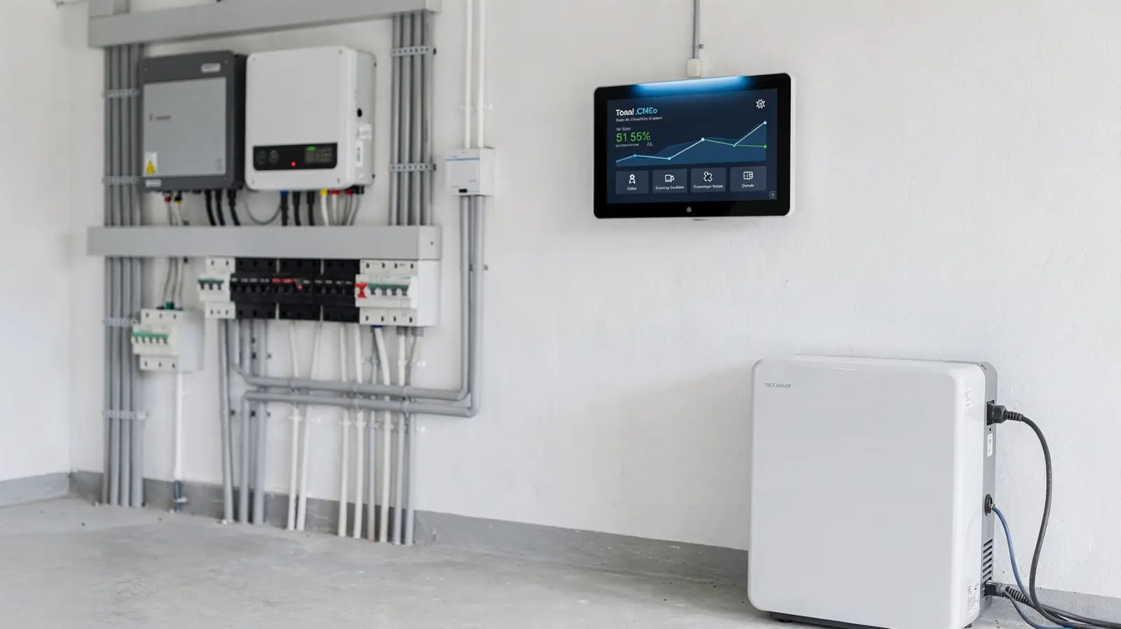 PV-Anlage am Haus mit Energiemanagement für dynamische Tarife