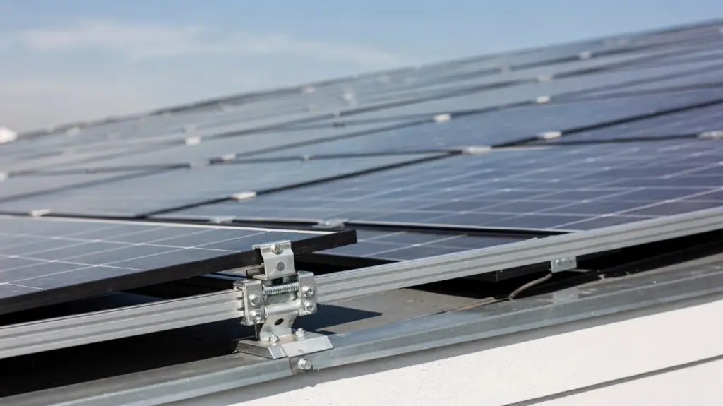 PV-Preise 2025: Entwicklung, Kostenfaktoren und Kaufentscheidung Photovoltaikanlage auf einem Dach als Motiv zu PV-Preise 2025, Entwicklung und Kostenfaktoren