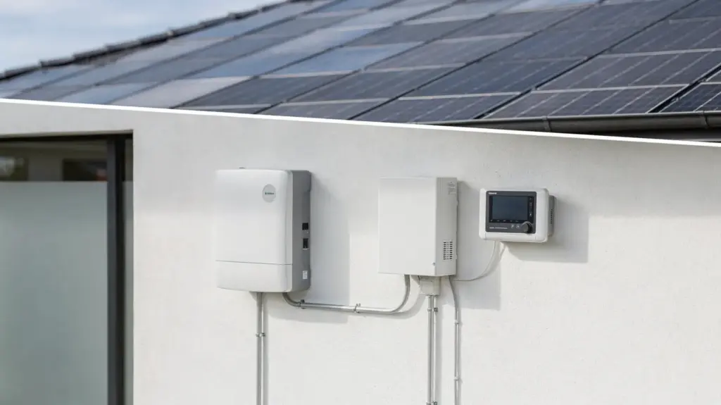 Photovoltaikanlage mit Batteriespeicher und Energiemonitor zum Autarkiegrad berechnen
